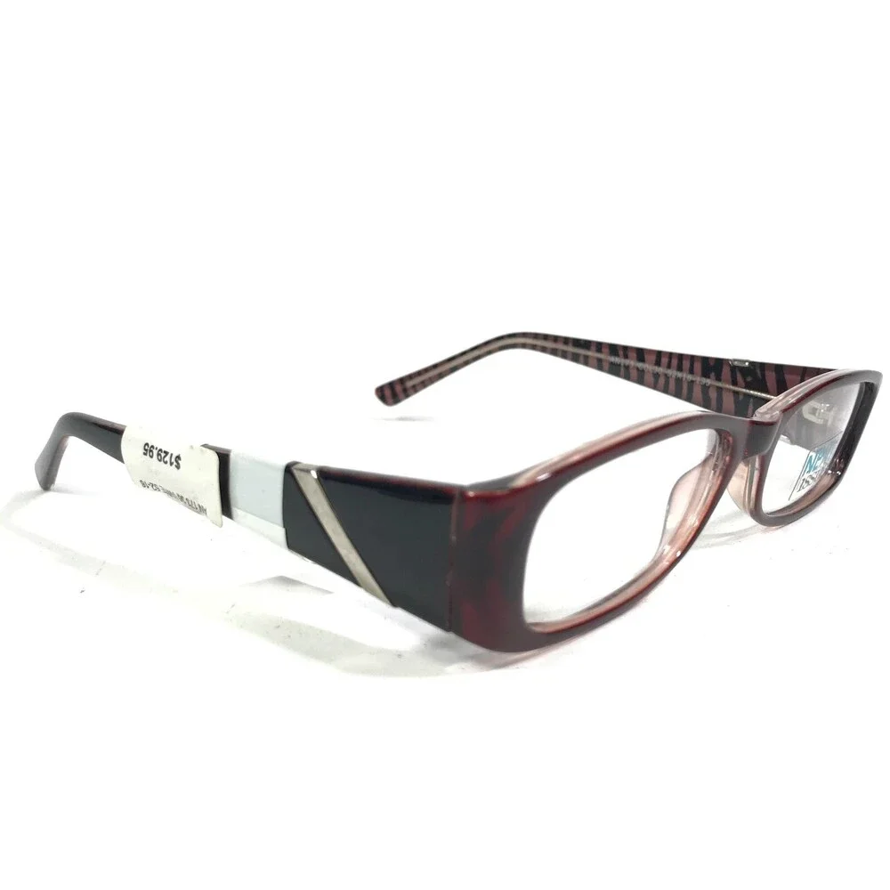 Next Issue AN 173 COL 30 Eyeglasses Frames Red Rectangular Full Rim 52-16-135